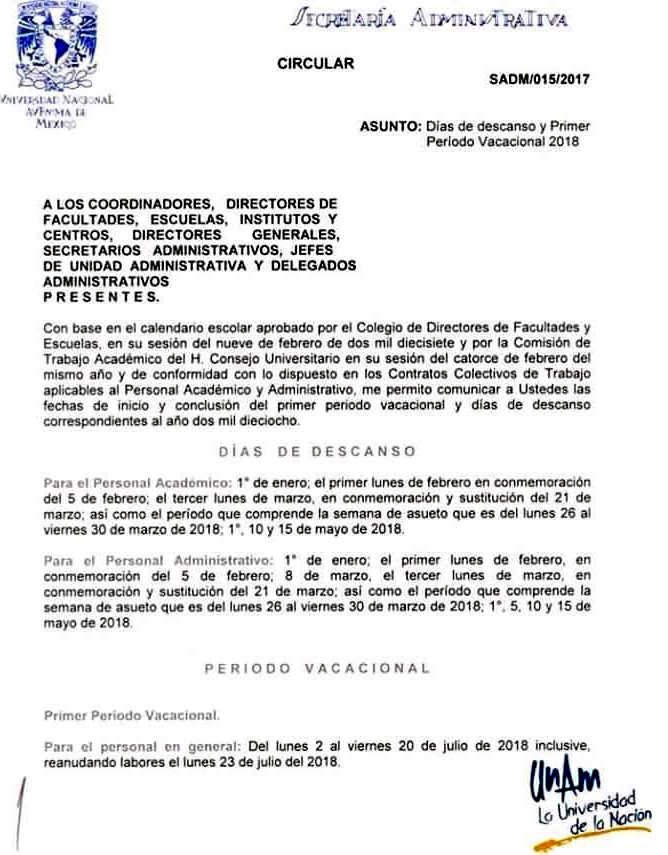 union-periodo vacacional